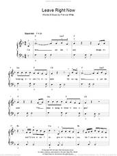 Cover icon of Leave Right Now sheet music for piano solo by Will Young and Francis White, easy skill level