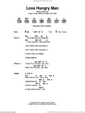 Cover icon of Love Hungry Man sheet music for guitar (chords) by AC/DC, Angus Young, Bon Scott and Malcolm Young, intermediate skill level