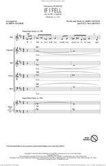Cover icon of If I Fell (arr. Audrey Snyder) sheet music for choir (SATB: soprano, alto, tenor, bass) by The Beatles, Audrey Snyder, John Lennon and Paul McCartney, intermediate skill level