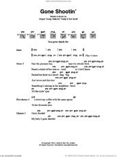 Cover icon of Gone Shootin' sheet music for guitar (chords) by AC/DC, Angus Young, Bon Scott and Malcolm Young, intermediate skill level