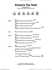 Cover icon of Kicked In The Teeth sheet music for guitar (chords) by AC/DC, Angus Young, Bon Scott and Malcolm Young, intermediate skill level