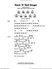 Cover icon of Rock 'N' Roll Singer sheet music for guitar (chords) by AC/DC, Angus Young, Bon Scott and Malcolm Young, intermediate skill level
