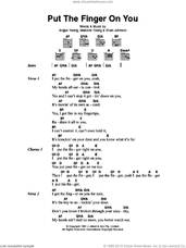 Cover icon of Put The Finger On You sheet music for guitar (chords) by AC/DC, Angus Young, Brian Johnson and Malcolm Young, intermediate skill level