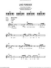 Cover icon of Live Forever sheet music for voice and other instruments (fake book) by Oasis and Noel Gallagher, intermediate skill level