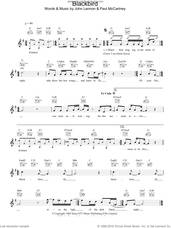 Cover icon of Blackbird sheet music for voice and other instruments (fake book) by The Beatles, John Lennon and Paul McCartney, intermediate skill level