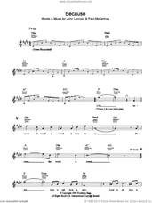 Cover icon of Because sheet music for voice and other instruments (fake book) by The Beatles, John Lennon and Paul McCartney, intermediate skill level