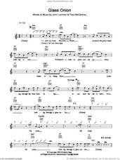 Cover icon of Glass Onion sheet music for voice and other instruments (fake book) by The Beatles, John Lennon and Paul McCartney, intermediate skill level