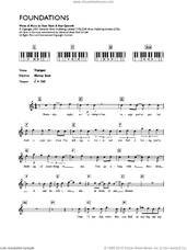 Cover icon of Foundations sheet music for voice and other instruments (fake book) by Kate Nash and Paul Epworth, intermediate skill level