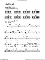 Cover icon of Love Song sheet music for voice and other instruments (fake book) by Sara Bareilles, intermediate skill level