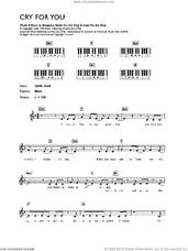 Cover icon of Cry For You sheet music for voice and other instruments (fake book) by September, Bhagavan, Jonas Von Der Burg and Niclas Von Der Burg, intermediate skill level
