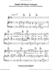 Cover icon of Death Will Never Conquer sheet music for voice, piano or guitar by Coldplay, Chris Martin, Guy Berryman, Jon Buckland and Will Champion, intermediate skill level