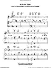 Cover icon of Electric Feel sheet music for voice, piano or guitar by MGMT, Andrew Vanwyngarden and Benjamin Goldwasser, intermediate skill level