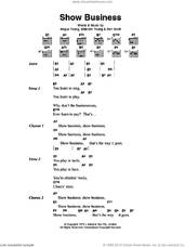 Cover icon of Show Business sheet music for guitar (chords) by AC/DC, Angus Young, Bon Scott and Malcolm Young, intermediate skill level