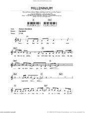 Cover icon of Millennium sheet music for piano solo (chords, lyrics, melody) by Robbie Williams, Guy Chambers, John Barry and Leslie Bricusse, intermediate piano (chords, lyrics, melody)