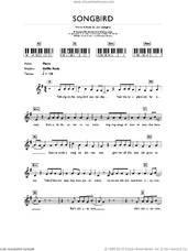 Cover icon of Songbird, (intermediate) sheet music for piano solo (chords, lyrics, melody) by Oasis and Liam Gallagher, intermediate piano (chords, lyrics, melody)
