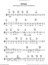 Cover icon of Michelle sheet music for voice and other instruments (fake book) by The Beatles, John Lennon and Paul McCartney, intermediate skill level