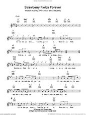 Cover icon of Strawberry Fields Forever sheet music for voice and other instruments (fake book) by The Beatles, John Lennon and Paul McCartney, intermediate skill level