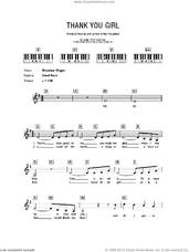 Cover icon of Thank You Girl sheet music for piano solo (chords, lyrics, melody) by The Beatles, John Lennon and Paul McCartney, intermediate piano (chords, lyrics, melody)
