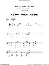 Cover icon of Tell Me What You See sheet music for piano solo (chords, lyrics, melody) by The Beatles, John Lennon and Paul McCartney, intermediate piano (chords, lyrics, melody)