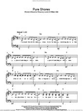 Cover icon of Pure Shores, (easy) sheet music for piano solo by All Saints, Shaznay Lewis and William Orbit, easy skill level