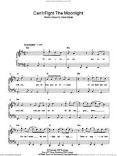 Cover icon of Can't Fight The Moonlight sheet music for piano solo by LeAnn Rimes and Diane Warren, easy skill level