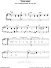 Cover icon of Breathless sheet music for piano solo by Corinne Bailey Rae and Marc Nelkin, easy skill level