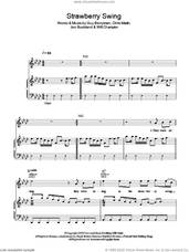 Cover icon of Strawberry Swing sheet music for voice, piano or guitar by Coldplay, Chris Martin, Guy Berryman, Jon Buckland and Will Champion, intermediate skill level