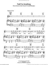 Cover icon of Fall For Anything sheet music for voice, piano or guitar by The Script and Mark Sheehan, intermediate skill level