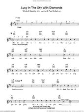 Cover icon of Lucy In The Sky With Diamonds sheet music for voice and other instruments (fake book) by The Beatles, John Lennon and Paul McCartney, intermediate skill level