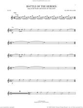 Cover icon of Battle Of The Heroes (from Star Wars: Revenge Of The Sith) sheet music for flute solo by John Williams, intermediate skill level