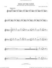 Cover icon of Duel Of The Fates (from Star Wars: The Phantom Menace) sheet music for flute solo by John Williams, intermediate skill level