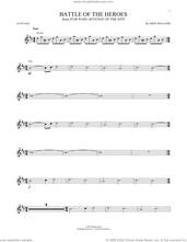 Cover icon of Battle Of The Heroes (from Star Wars: Revenge Of The Sith) sheet music for alto saxophone solo by John Williams, intermediate skill level