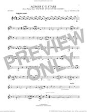 Cover icon of Across The Stars (from Star Wars: Attack Of The Clones) sheet music for trumpet solo by John Williams, intermediate skill level