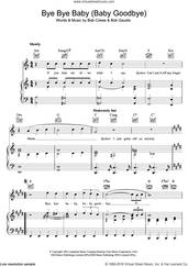 Cover icon of Bye Bye Baby (Baby Goodbye) sheet music for voice, piano or guitar by Bay City Rollers, Bob Crewe and Bob Gaudio, intermediate skill level