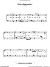 Cover icon of British Grenadiers sheet music for voice, piano or guitar, intermediate skill level