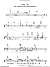 Cover icon of In My Life sheet music for voice and other instruments (fake book) by The Beatles, John Lennon and Paul McCartney, wedding score, intermediate skill level