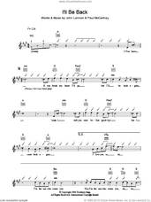 Cover icon of I'll Be Back sheet music for voice and other instruments (fake book) by The Beatles, John Lennon and Paul McCartney, intermediate skill level