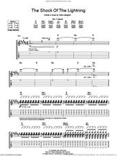 Cover icon of The Shock Of The Lightning sheet music for guitar (tablature) by Oasis and Noel Gallagher, intermediate skill level