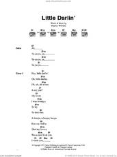 Cover icon of Little Darlin' sheet music for guitar (chords) by Maurice Williams, intermediate skill level