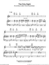 Cover icon of The Only Night sheet music for voice, piano or guitar by James Morrison and Martin Terefe, intermediate skill level