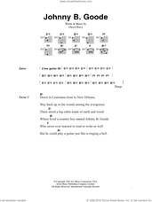 Cover icon of Johnny B. Goode sheet music for guitar (chords) by Chuck Berry, intermediate skill level