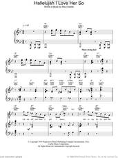 Cover icon of Hallelujah I Love Her So sheet music for voice, piano or guitar by Ray Charles, intermediate skill level
