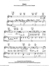 Cover icon of Hero sheet music for voice, piano or guitar by X Factor Finalists 2008, Mariah Carey and Walter Afanasieff, intermediate skill level