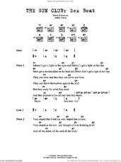 Cover icon of Sex Beat sheet music for guitar (chords) by Gun Club and Jeffrey Pierce, intermediate skill level