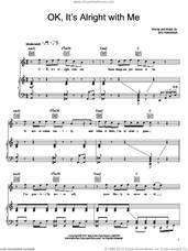 Cover icon of OK, It's Alright With Me sheet music for voice, piano or guitar by Eric Hutchinson, intermediate skill level