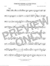 Cover icon of Throne Room and End Title (from Star Wars: A New Hope) sheet music for cello solo by John Williams, intermediate skill level