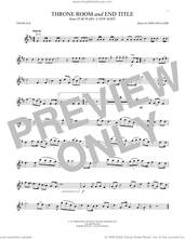 Cover icon of Throne Room and End Title (from Star Wars: A New Hope) sheet music for tenor saxophone solo by John Williams, intermediate skill level