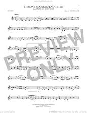 Cover icon of Throne Room and End Title (from Star Wars: A New Hope) sheet music for trumpet solo by John Williams, intermediate skill level
