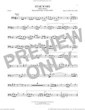 Cover icon of Star Wars (Main Theme) sheet music for cello solo by John Williams, intermediate skill level