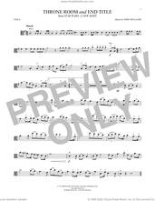 Cover icon of Throne Room and End Title (from Star Wars: A New Hope) sheet music for viola solo by John Williams, intermediate skill level